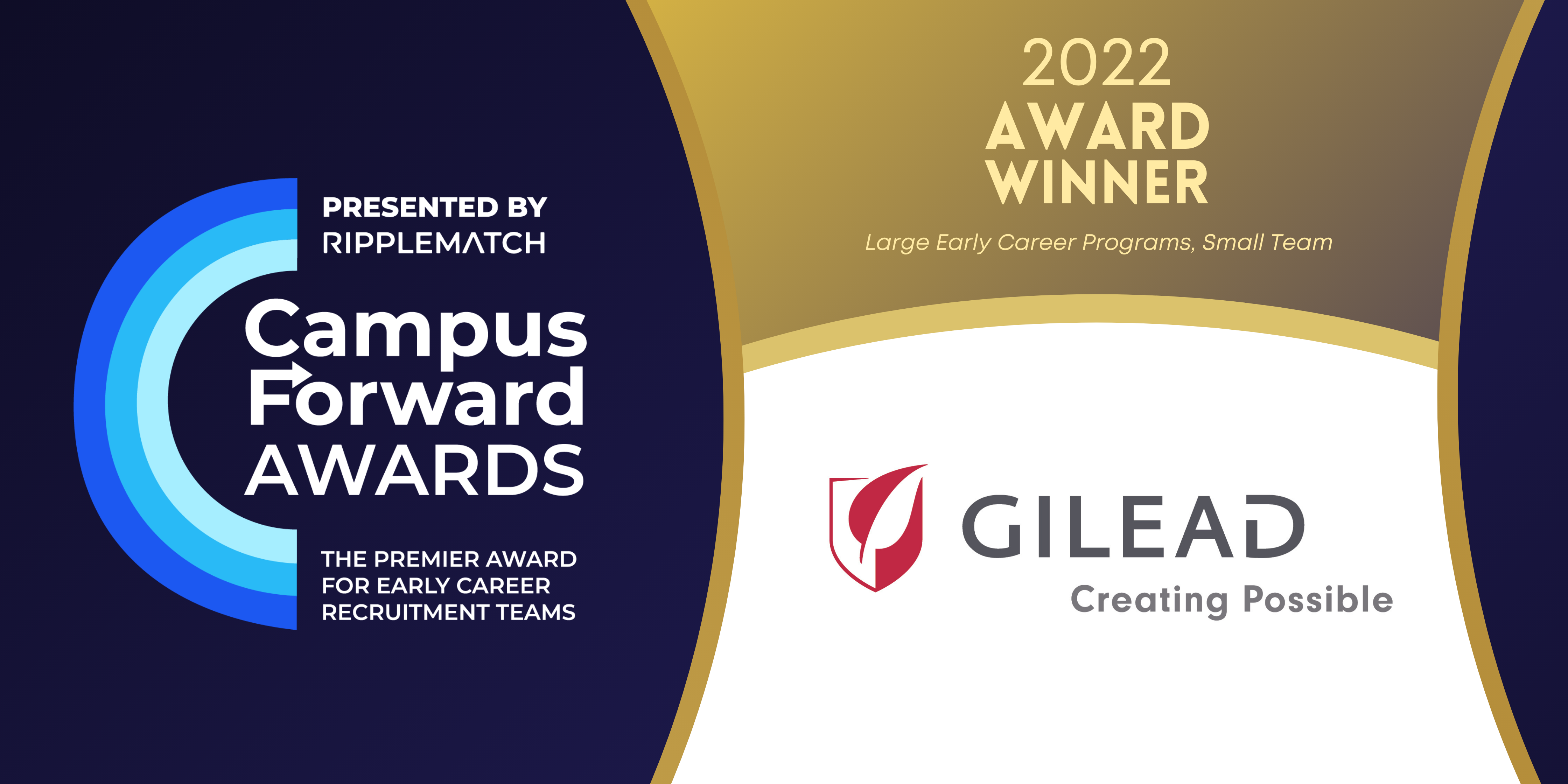 Gilead Sciences, Inc. is a Campus Forward Award Winner 2022